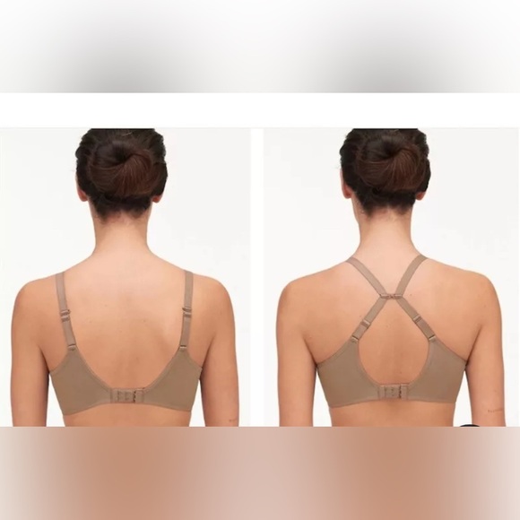 Chantelle  Comfort Chic Side Smooth Underwire Bra, Gray 38G (DDDD) / 38DDD - Picture 2 of 10